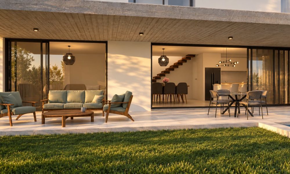 Golden-Hour Modern Patio Retreat Golden-Hour Modern Patio Retreat