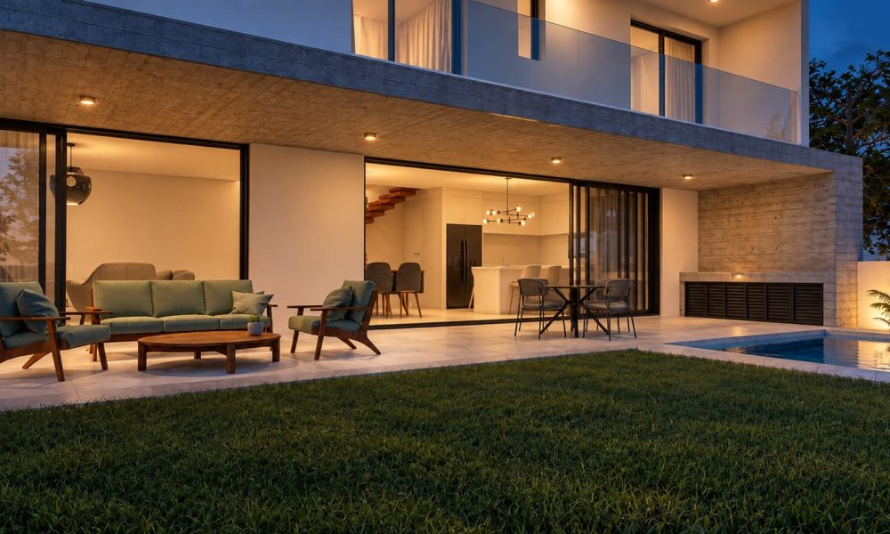 Modern Luxury House at Blue Hour Modern Luxury House at Blue Hour