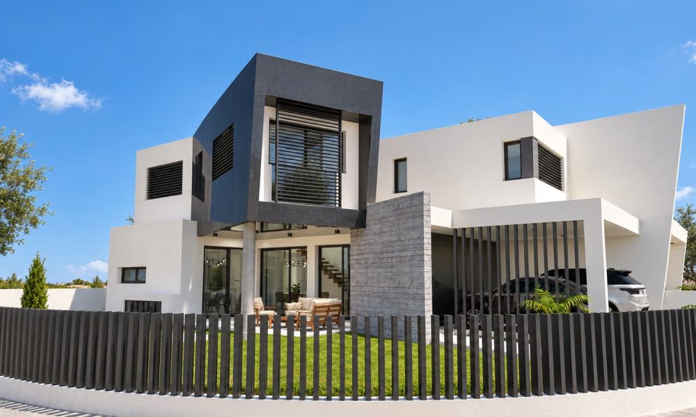 Modern Mediterranean Villa in Sunlight Modern Mediterranean Villa in Sunlight